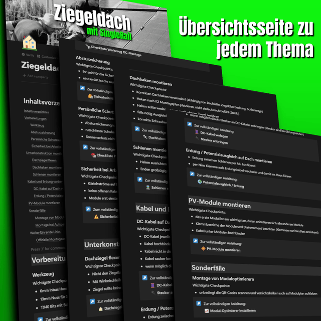 Vollständiges PV-Montage-Paket