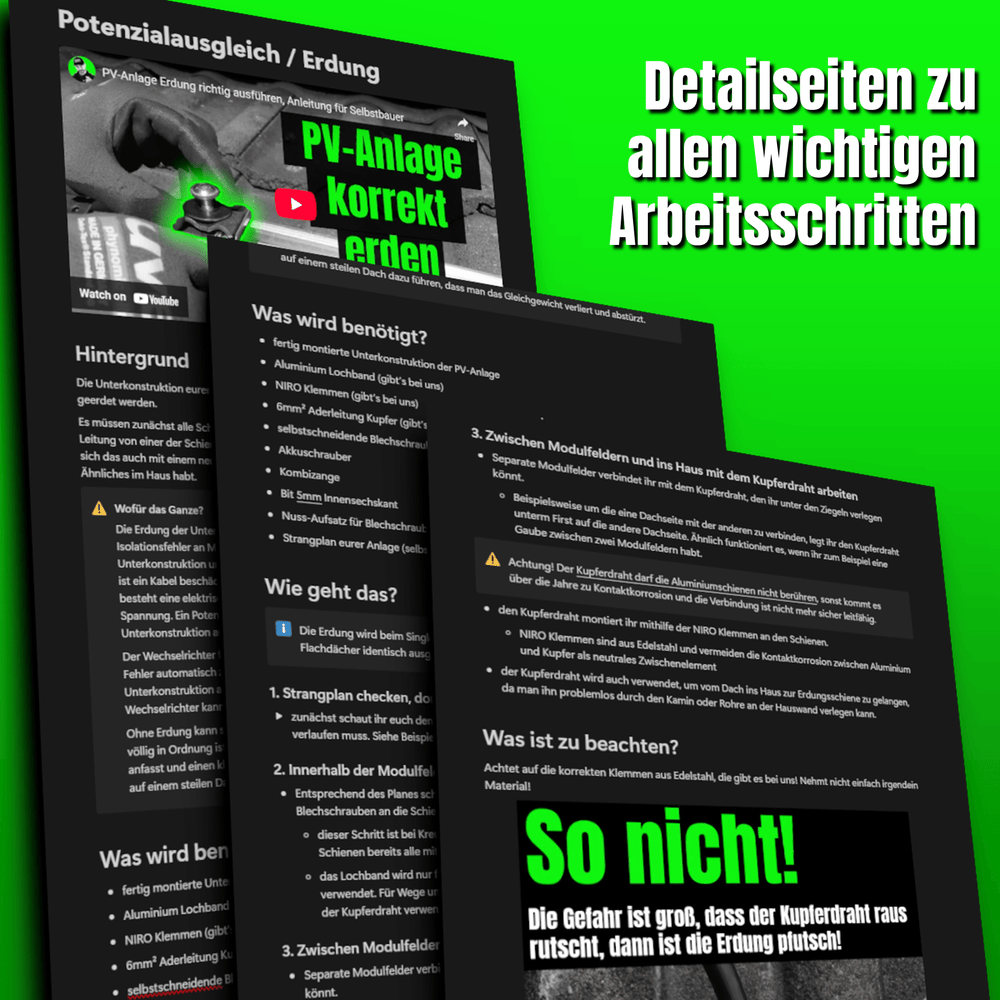 Vollständiges PV-Montage-Paket