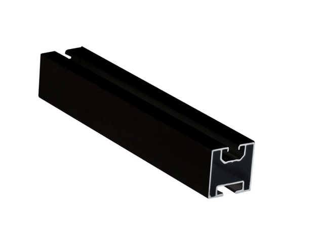 Montageset 2 PV-Module an Doppelstabmattenzaun, senkrechte Montage