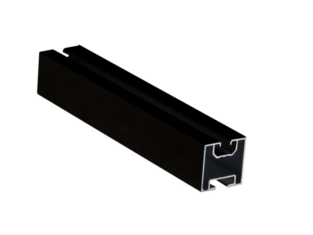 Montageset 2 PV-Module an Doppelstabmattenzaun, senkrechte Montage